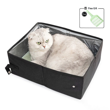 Portable Cat Litter Box – Foldable, Leak-Proof & Travel Friendly