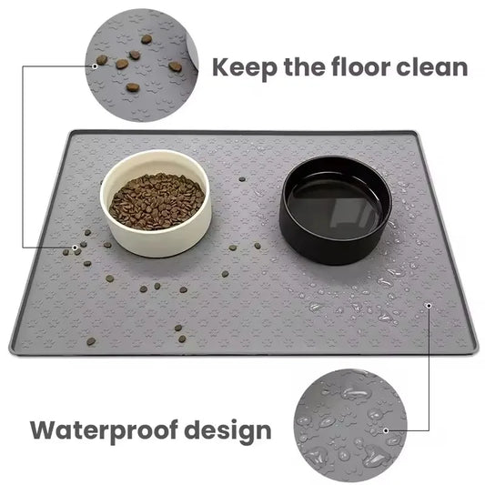 Pet Feeding Mat for Cats and Dogs – Waterproof, Durable & Stylish
